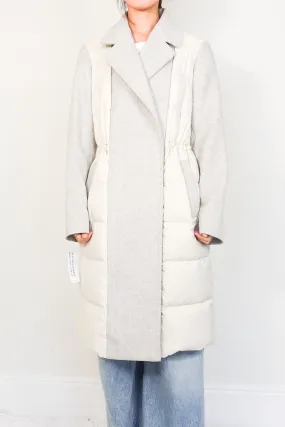 Grey padded jacket coat