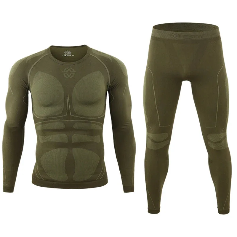 Pants / FItness: Thermal Set: Tactical Thermal Underwear. Breathable. Various Colors.